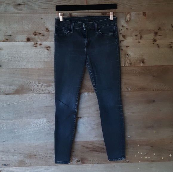 Joe's Jeans Effy High Rise Skinny Ankle Jeans in Washed Out Black Size 27 - Picture 1 of 6